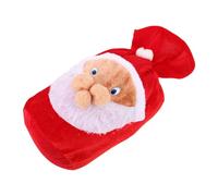 DECORNIJIA Paquet Présent de Noël en Peluche Grosse Taille Cordon de Serrage Paquet à Friandises du Père Noël Réutilisable et Lavable Pochette Festive pour Bonbons et Surprises de Fête