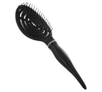 DECORNIJIA Peigne à cheveux creux brosse à cheveux coiffage pour une frange moelleuse peigne de massage peigne décolorant pour couper les cheveux peigne amincissant Plastique Black