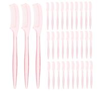 DECORNIJIA Peigne à Cils et Sourcils 100 Pièces Mini Taille Brosse à Cils Simple Face pour Femmes et Filles Usage Maquillage et Soin Beauté Couleur Aléatoire