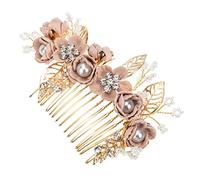 DECORNIJIA Peigne à Fleurs Élégant Pour Mariée Accessoire De Coiffure Délicat Pour Mariage Peigne Floral à Porter Côté Headdress Romantique