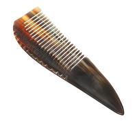 DECORNIJIA Peigne De Massage Du Cuir Chevelu En Corne De Yak Naturel Jaune Clair Portatif Outil De Coiffure Sculptant Pour Usage Quotidien