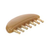 DECORNIJIA Peigne De Massage Pour Cuir Chevelu 7 Dents En Corne Douce Pour Adultes Stimulation Relaxante Antistatique Usage Quotidien Soins Capillaires