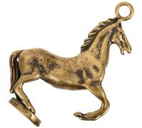 DECORNIJIA Pendentif Cheval Cuivre Massif pour Bijoux DIY Breloque Chance Cheval Marchant sur Accessoire Artisanal Décoratif pour Création Bijoux et Décoration Bureau