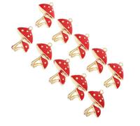 DECORNIJIA Pendentifs Champignons en Alliage de Zinc Coloré 10 Pcs, Accessoires DIY pour Bijoux, Porte-clés et Décorations, Ornements Créatifs pour Bracelets, Colliers et Paquet, Usage