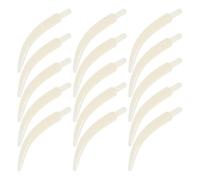 DECORNIJIA Pendentifs de Dent D'éléphant 100 Pcs 4 Cm Blanc en Plastique Solide, Breloques Bijoux Soi-même Unisexes, Accessoires Créatifs pour Bracelets et Colliers Artisanaux, Décoration