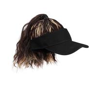 DECORNIJIA Perruque de casquette de baseball queue de cheval synthétique casquette de baseball avec cheveux perruques de de queue de cheval Fil haute température