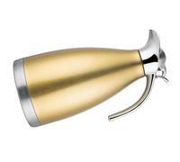 DECORNIJIA Pichet Acier Inoxydable Jaune Bouteille Thermique Odeur pour Café Thé et Boissons Pot Vaccum Fuite Cadeau Pratique Familial
