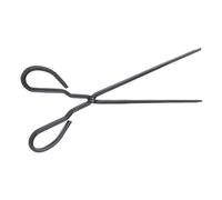 DECORNIJIA Pince à Bûches Robuste pour Cheminée et Barbecue Longue Poignée pour Manipulation Sûre Charbon Bûches Outil Polyvalent pour Foyer et Ramassage de Cendres