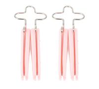 DECORNIJIA Pince Remodelante Nez en Silicone Rose Adulte Lot de 2 - Correcteur pour Redressement Amincissant et Rehaussement du Nez Usage Quotidien et Non Invasif