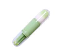 DECORNIJIA Pinceau Maquillage Multifonction Rétractable Brosse Double Embout Portable Doux et Densité Pour Fards à Paupières et Visage