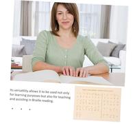 DECORNIJIA Planche Braille avec Surface Tactile Portable pour Apprentissage Alphabet Braille Aide Pédagogique Essentielle pour Aveugles