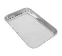 DECORNIJIA Plateau Acier Inoxydable Résistant Chaleur sans Couvercle pour Laboratoire Cuisson et Stockage Échantillons