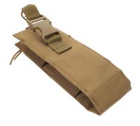 DECORNIJIA Pochette de Ceinture pour Radio Bidirectionnelle Banane Multifonction en Cuir Couleur Boue Rangement sans Mains pour Téléphone Portable Randonnée Jogging et Camping