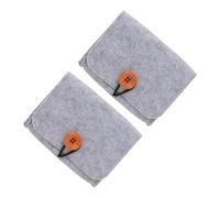 DECORNIJIA Pochette De Rangement Huiles Essentielles 2 Pièces Format Compact en Feutre Gris Antichoc pour Voyageurs Et Amateurs De Bien-être Paquet De Voyage Organisé pour 6 Flacons Roll-on