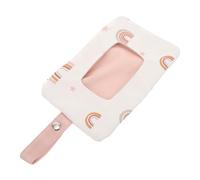 DECORNIJIA Pochette Lingette Réutilisable Étanche Rangement Compact pour Lingettes Voyage Trousse Toilette Pratique et Légère pour Sorties Plein Air