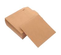 DECORNIJIA Pochettes de Rangement pour CD et DVD en Papier Kraft Naturel, Lot de 50 Pièces, Format Carré Polyvalent, Style Vintage, Protection Solide pour Stockage et Présents