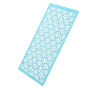 DECORNIJIA Pochoir Soie Réutilisable pour Argile Polymère Outil de Bricolage Lavable avec Motifs Délicats pour Artisanales Pâte Facile à Utiliser Nettoyer