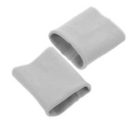 DECORNIJIA Poignets Côtelés Tricotés Gris Extensibles - 1 Paire de Bordures de Poignets à Coudre pour Manches et Pantalons - Tissu Côtelé Rayé Élastique Résistant - Finitions Solide