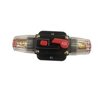DECORNIJIA Porte Fusible Étanche avec Disjoncteur Réarmable pour Protection Circuit Audio Auto Montage Panneau ou Cloison Bouton Poussoir Unique Usage Voiture Bateau et