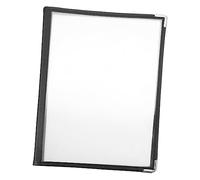 DECORNIJIA Porte Menu Transparent PVC Souple Pages Faces Classeur Protège Recettes Polyvalent pour Restaurant et Bureau