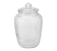 DECORNIJIA Pot de Rangement Verre Transparent Grand Contenant Hermétique Multifonction pour Cuisine Stockage de Miel Céréales et Snacks Pot Scellé pour Maison et Restauration