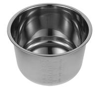DECORNIJIA Pot Intérieur pour Cuiseur à Riz Acier Inoxydable Cuve de Remplacement Épaisse et Antiadhésive Accessoire Multi Usage pour Cuisine Domestique Hôtel et Dortoir