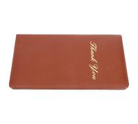 DECORNIJIA Présentoir à Additions Magnétique Marron pour Restaurant et Café, Porte-Menus en PU Résistant, Organiseur de Reçus Fonctionnel, Manchons de Menus de Restaurant pour Service