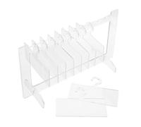 DECORNIJIA Présentoir Ongles Acrylique Transparent Compact pour Salon Organisateur de Nail Art avec Support Petit Format pour Exposition et Rangement des Faux Ongles