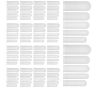 DECORNIJIA Protections de Fermeture Éclair en Silicone Antibruit pour Lave-Linge et Sèche-Linge Housses de Protection Lavables pour Tête de Fermeture Éclair Kit de 50 Capuchons Résistants à