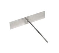 DECORNIJIA Râteau à Crêpes Inoxydable Grand Format Léger et Robuste Manche Long pour Étaler Pâte, Ustensile la Cuisine pour Pancakes et Omelettes Maison