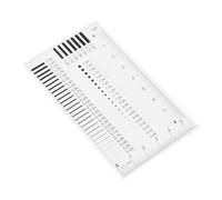 DECORNIJIA Règle de Mesure Transparente Haute Précision pour Détection de Défauts Fissures et Taches Outil Polyvalent pour Inspection de Surfaces et Comparaison de Rayures
