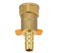 DECORNIJIA Robinet à Bille en Laiton Épais 1/2'' Filetage Femelle avec Poignée Ergonomique, Vanne D'arrêt de Gaz Naturel pour Brûleur, Réchaud de Camping et Installation Plomberie Extérieure