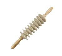 DECORNIJIA Rouleau De Massage Manuel En Bois Compacte Pour Dos Et Mollets, Masseur Polyvalent Relaxant, Soulagement Musculaire Et Circulation, Usage Détente Et Récupération Corps