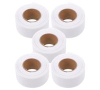 DECORNIJIA Ruban Adhésif Thermocollant pour Ourlet 3,5 Cm X 5 M - 5 Rouleaux Polyester à Baleines en Chevron - Stabilisation Optimale pour Robes, Jupes et Pantalons - Couture