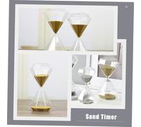 DECORNIJIA Sablier de Décoratif Sable Doré Minuterie Créative pour Bureau et Maison Cadeau Anniversaire Élégant et Réutilisable Ornement Artistique pour Décoration de Table