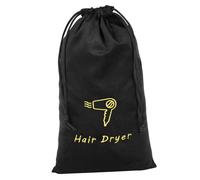 DECORNIJIA Sac de Rangement pour Sèche Cheveux Lin avec Cordon de Serrage Sac de Voyage Portable Multifonction pour Cheveux Pratique pour et Cabine Avion Lavage Réutilisable Capacité Adaptée