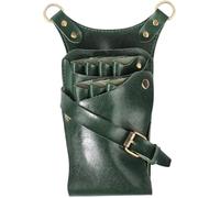 DECORNIJIA Sac pour Coiffeur Imperméable Vert Pochette Multi-compartiments pour Ciseaux et Peignes Étui Professionnel et Résistant pour Outils de Coiffure