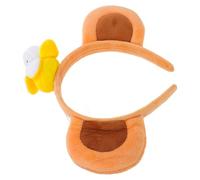 DECORNIJIA Serrage-Tête Oreilles de Singe en Peluche Douce avec Couronne Banane, Bandeau Costume Cosplay Animal de 23 CM, Accessoire Maquillage et Fête, Bandeaux pour Déguisement Halloween et