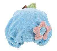DECORNIJIA Serviette de Séchage Cheveux Garçon et Filles en Corail Épais Absorbant Bonnet de Bain Motif Fleur Cartoon Turban Enveloppant Doux Bleu Océan Séchage Rapide et Protection le