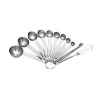 DECORNIJIA Set de Cuillères Doseuses Rondes Acier Inoxydable Kit de Mesure pour Cuisson et Pâtisserie Ustensiles et Faciles à Utiliser