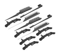 DECORNIJIA Set de Peignes Coiffeur Brosse à Taquiner Peignes Queue et Démêlants pour Coiffage Professionnel et Usage Domestique Adaptés Coloration et Mise Forme des Cheveux