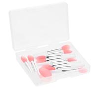 DECORNIJIA Set de Pinceaux Silicone Semi-transparents Applicateurs Maquillage Compact Voyage Professionnel Accessoires Doux et Hygiéniques pour Rouge à