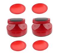 DECORNIJIA Set de Poussoir et Palet de Hockey Air Plastique pour Table de Jeu Accessoires de Remplacement pour Hockey Glace Équipement de Jeu Familial