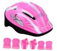 DECORNIJIA Set de Protection Roller Garçon Fille avec Casque et Genouillères Coudières Ajustables Respirantes pour Patinage Trottinette et Skateboard Sécurité Extérieur Garçon Fille