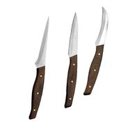 DECORNIJIA Set Outils de Sculpture Fruits Acier Inoxydable avec Manches Couteaux Tranchants pour Découper Légumes et Fruits Pratique et Sécurisé pour Cuisine Maison