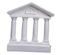 DECORNIJIA Statue de Temple Résine Style Ancien Saturnon Décoration Intérieure Élégante Modèle Architectural Grec pour Salon Chambre Hôtel