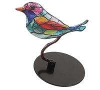 DECORNIJIA Statue Oiseau avec Socle Figurine Simple et Compacte pour Décoration Intérieure Maison Bureau Salon ou Jardin Extérieur