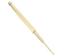 DECORNIJIA Stylo Acupuncture Manuel Laiton Double Tête Rétractable pour Massage Ciblé Détente Musculaire et Soulagement des Points Acupression Outil Pratique pour Relaxation