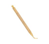 DECORNIJIA Stylo D'acupuncture Courbé En Cuivre Pur Pointe Incurvée Pour Massage Précis Des Points Auriculaires Texture Antidérapante Usage Personnel Et Professionnel Pour Thérapie Auriculaire