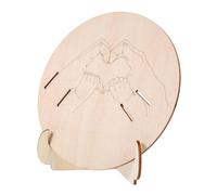 DECORNIJIA Support Bois pour Bracelet de Naissance avec Plaque Gravée Panneau Annonce pour Maternité et Chambre Facile à Nettoyer et Robuste Support d'Identification Indispensable pour